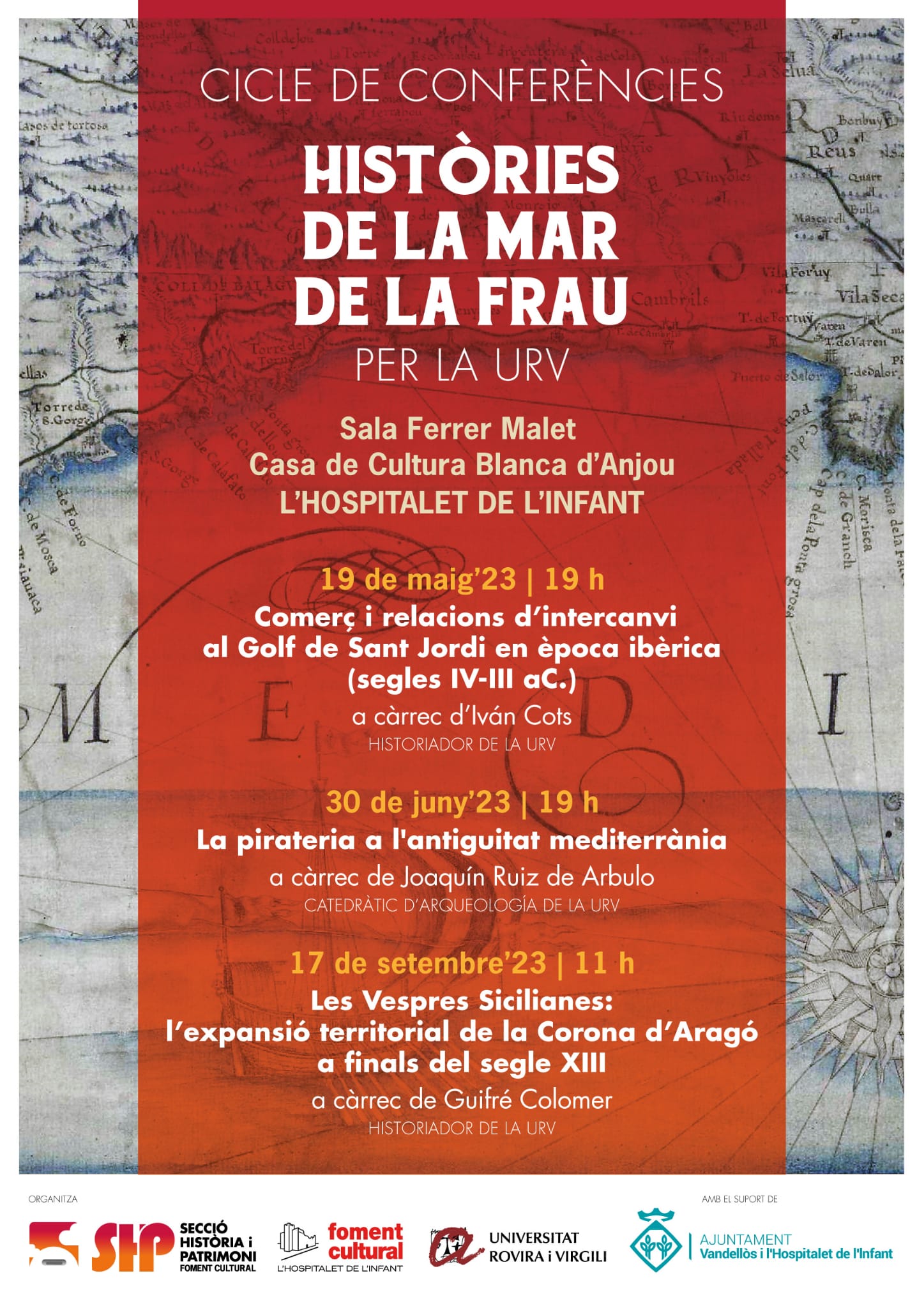 Conferència "La pirateria a l'antiguitat mediterrània" / 30/06/2023, a les 19 h, a l'Hospitalet de l'Infant