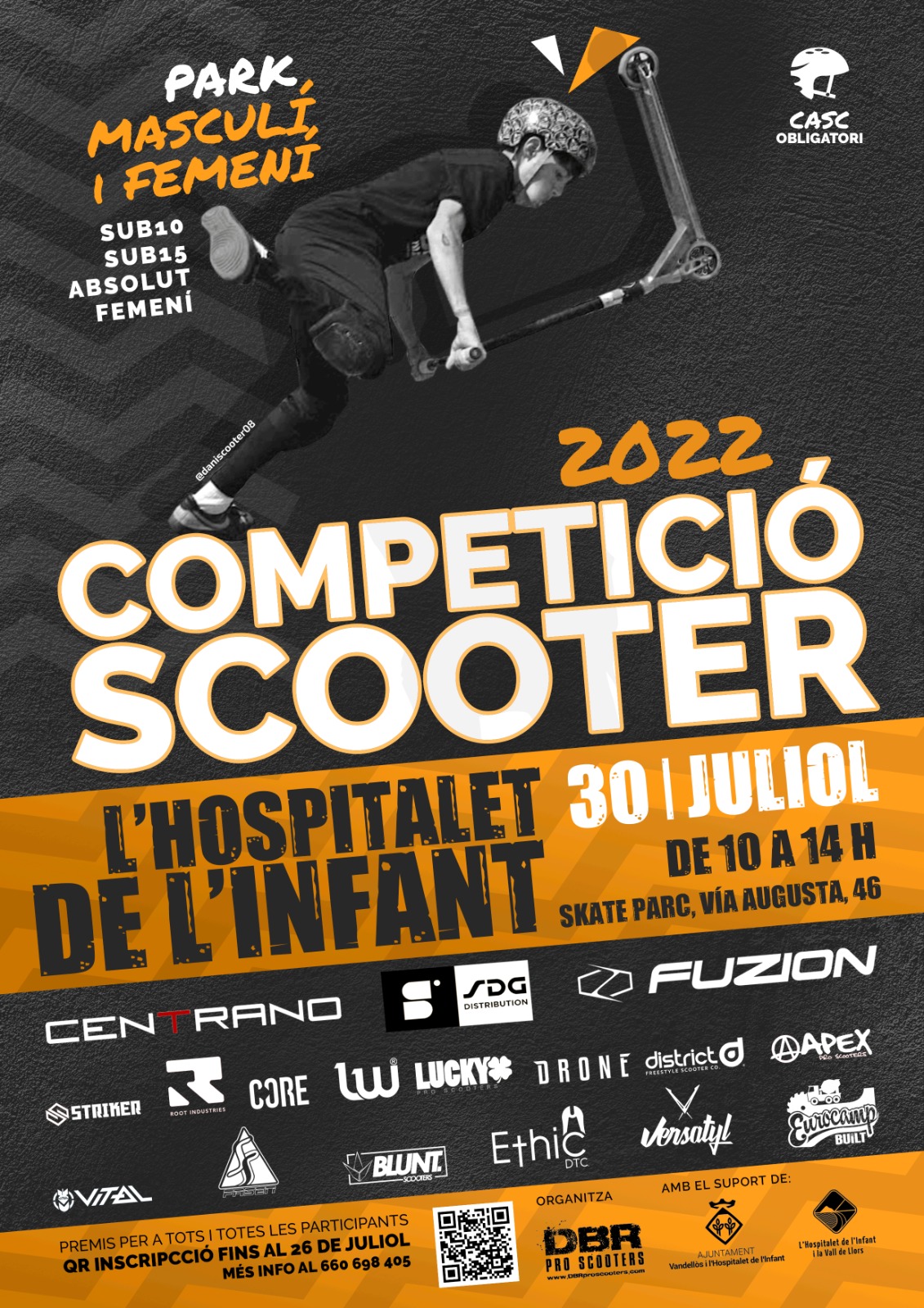 Competició scooter / 30-07-2022 / 10 h, a l'skate park de l'Hospitalet de l'Infant