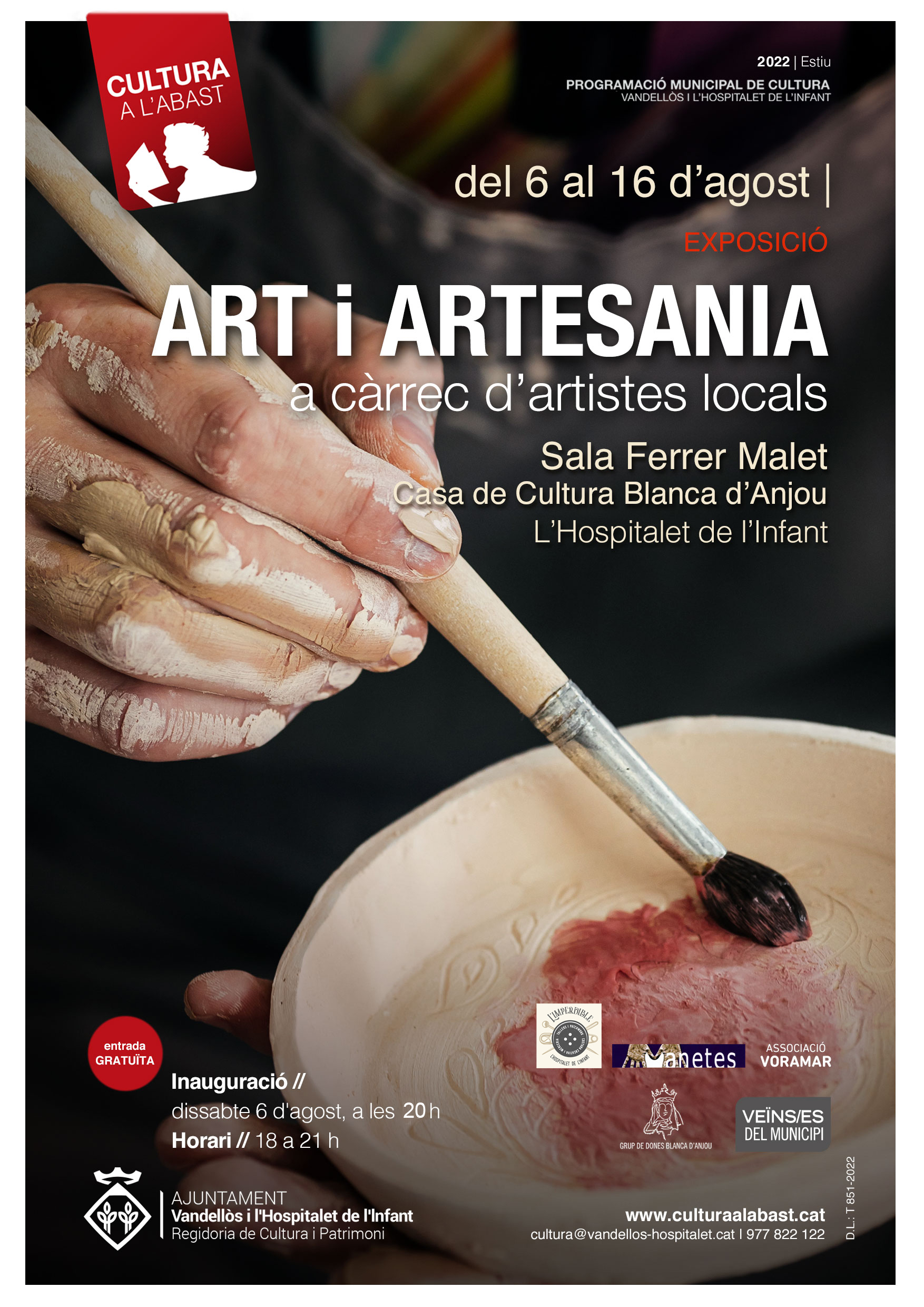 Exposició: Art i Artesania / del 6 al 16 d'agost a l'Hospitalet de l'Infant
