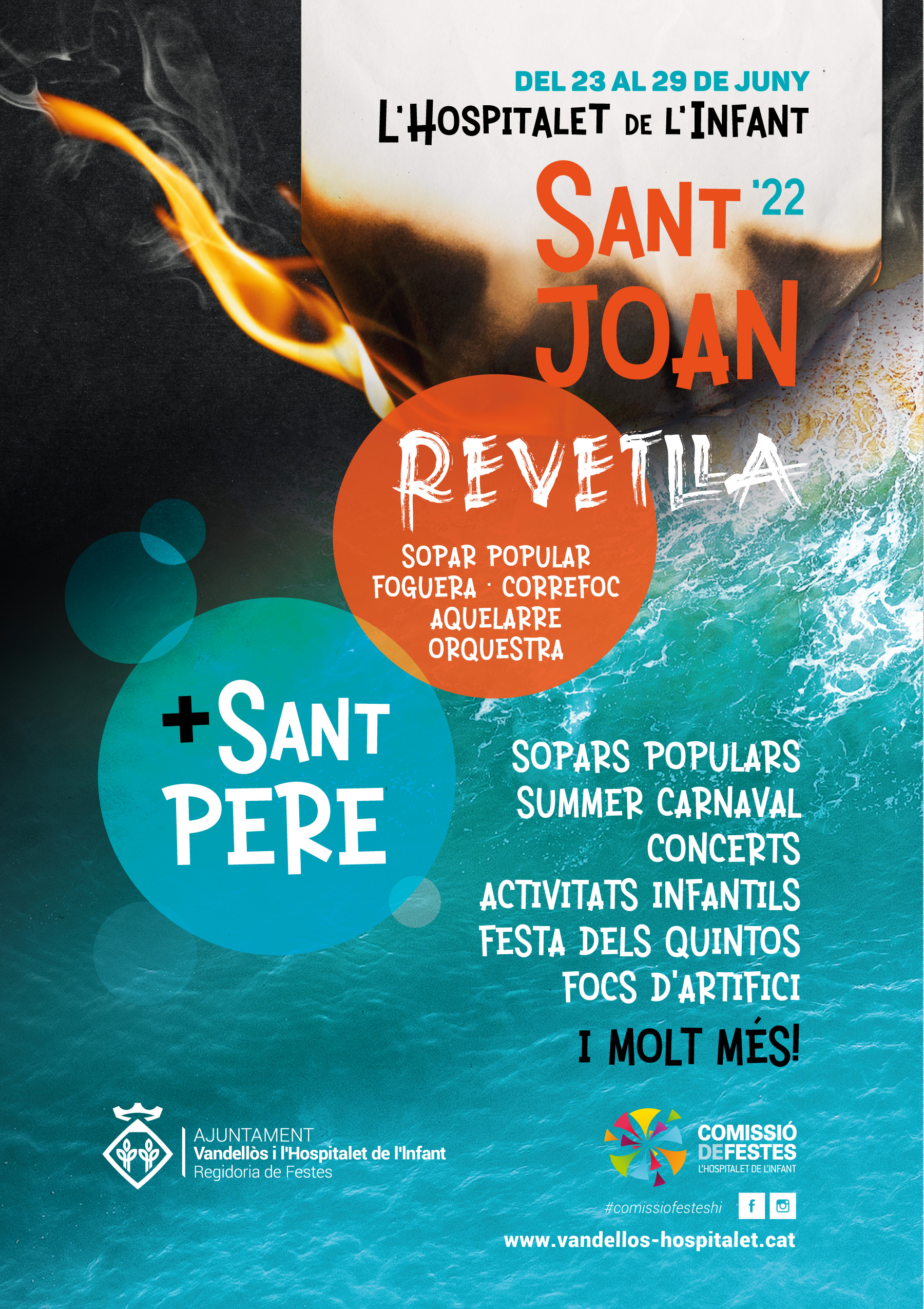 Festa de Sant Joan a l'Hospitalet de l'Infant / 23/06/2022, a partir de les 21 h