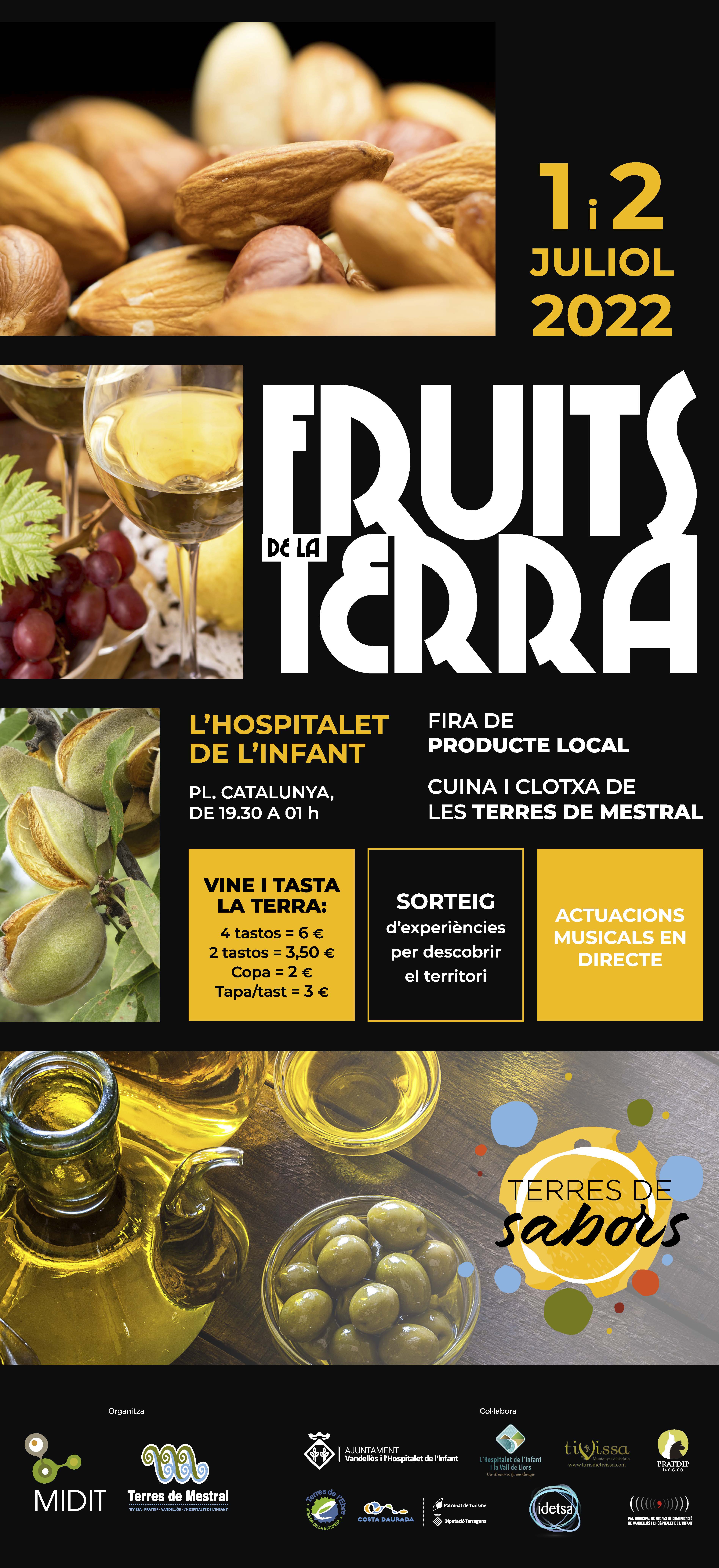 Fira “Fruits de la terra” / 1 i 2 de juliol, a les 19.30 h a l'Hospitalet de l'Infant