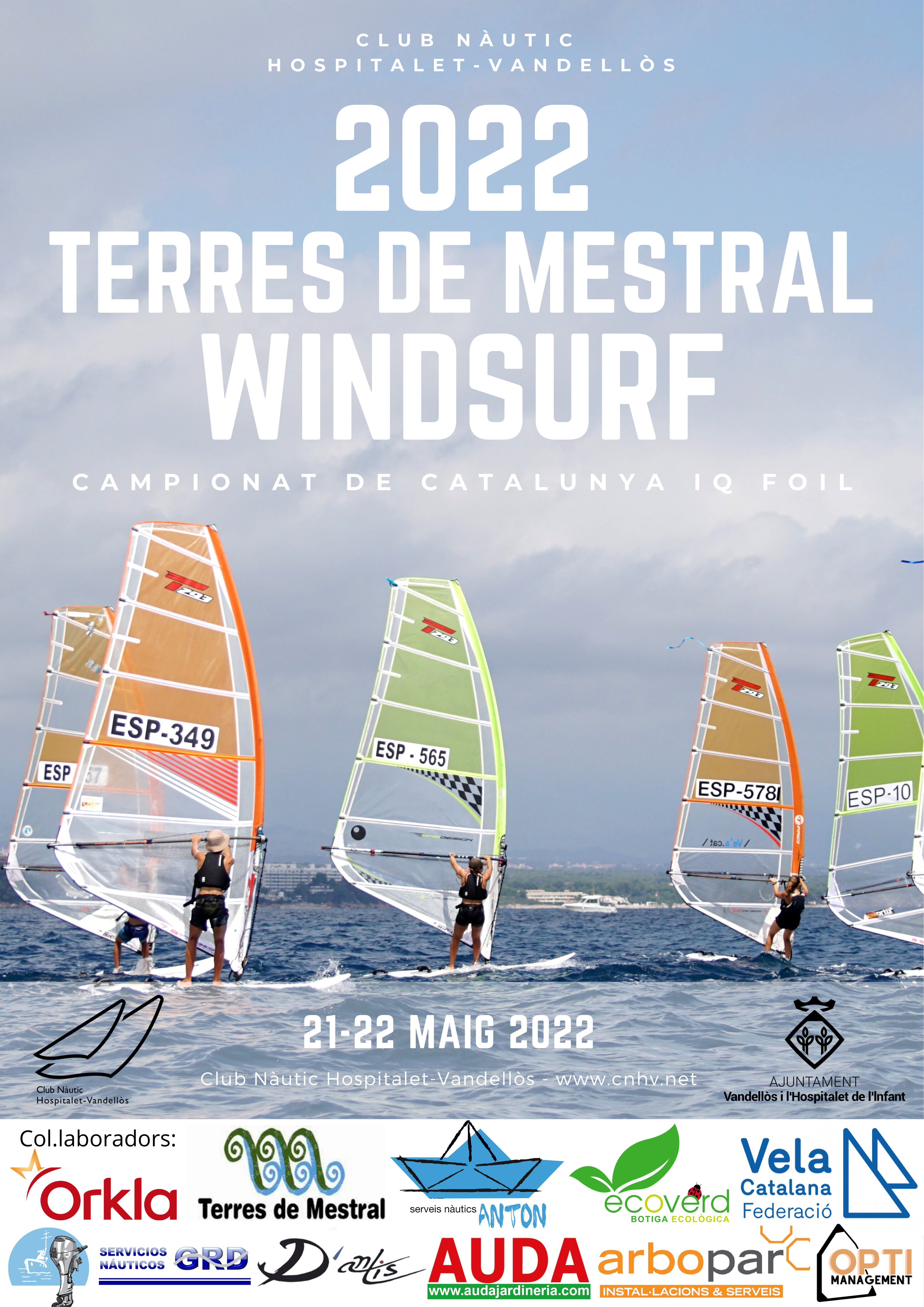 Regata de windsurf Terres de Mestral - Campionat de Catalunya d'IQFOIL / 21 i 22 de maig, a l'Hospitalet de l'Infant