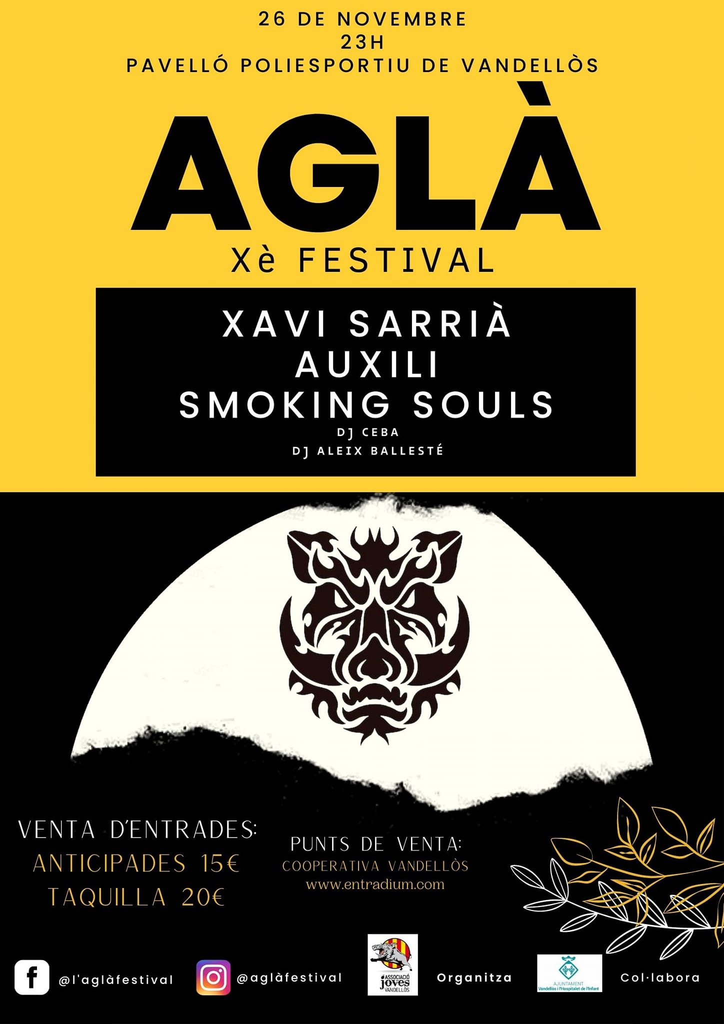 X Aglà Festival / 26-11-2022, a les 23 h, a Vandellòs