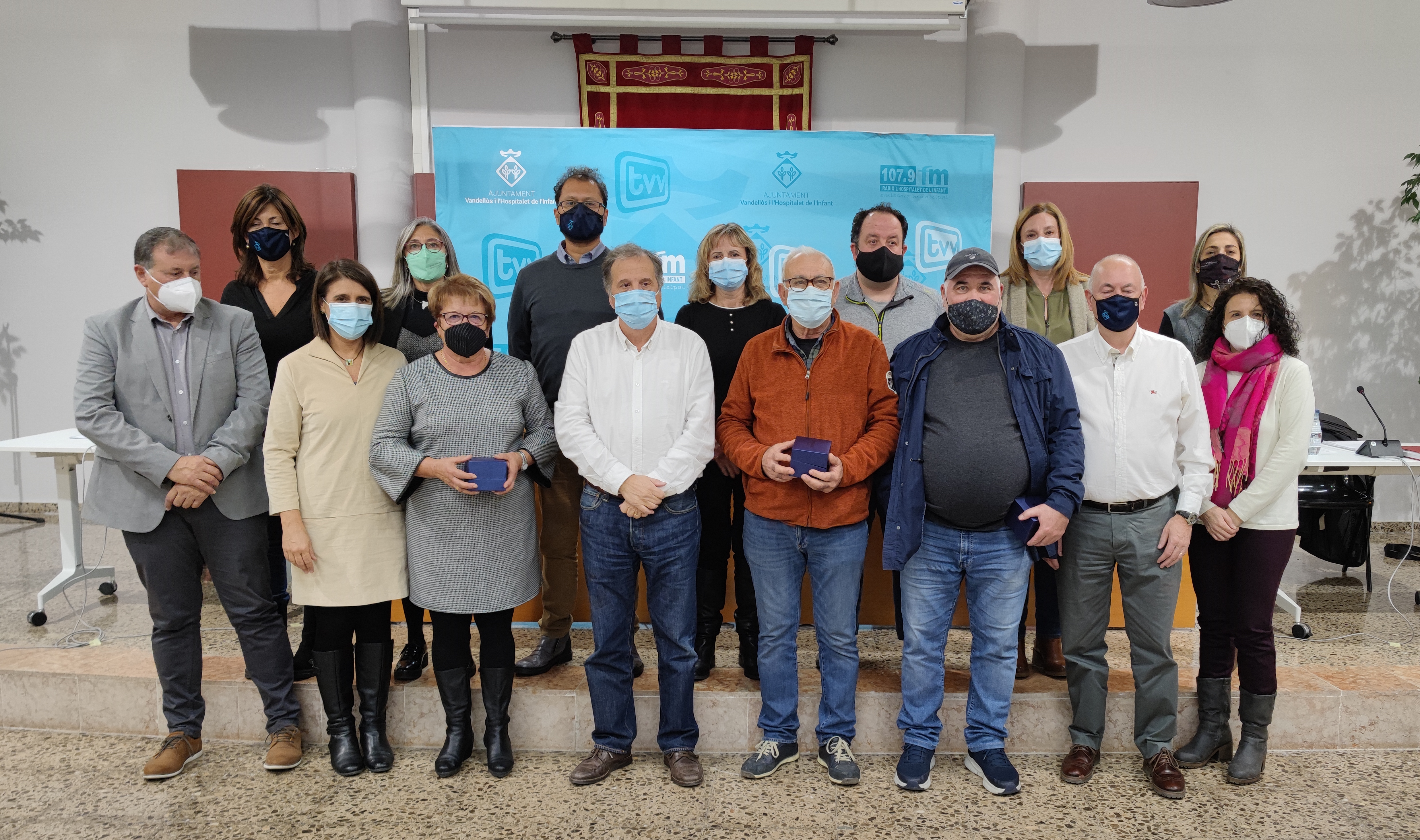 L’Ajuntament de Vandellòs i l’Hospitalet de l’Infant ret homenatge a cinc empleats municipals, amb motiu de la seva jubilació