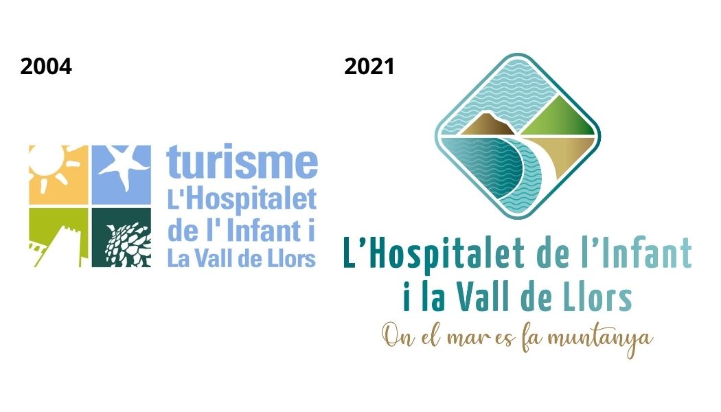 El logo existent des de l'any 2004 i el nou