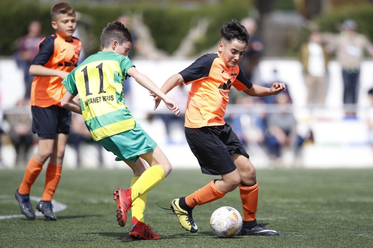 Imatge d'arxiu del torneig de futbol base celebrat l'any passat