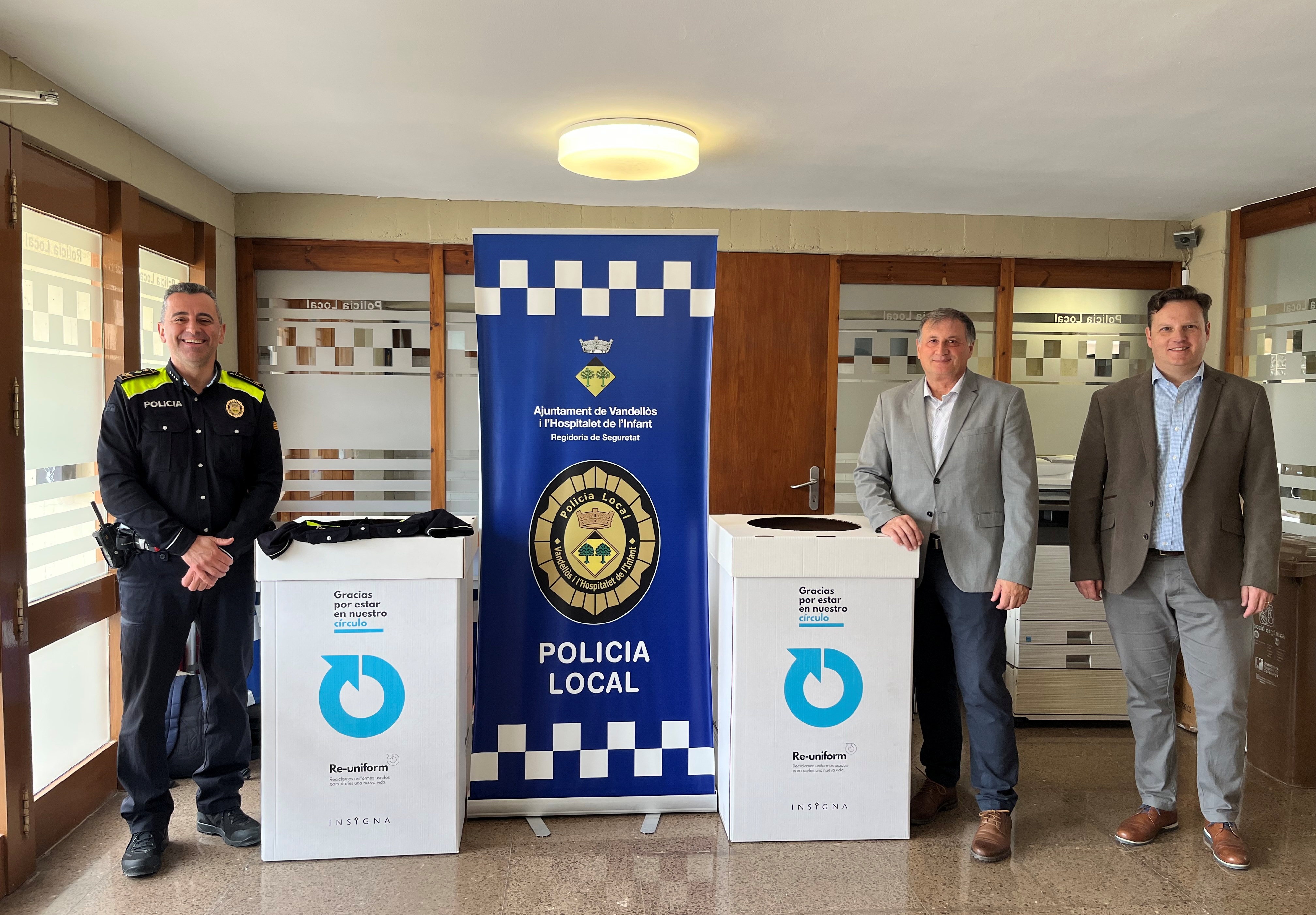 La Policia Local de Vandellòs i l’Hospitalet de l’Infant s’adhereix al programa Re-uniform de reciclatge d’uniformes