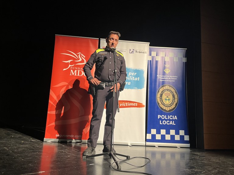 Una imatge del policia local que ha donat el seu testimoni