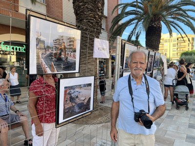 El veí Teo Castillo ha preparat una exposició fotogràfica de les obres 