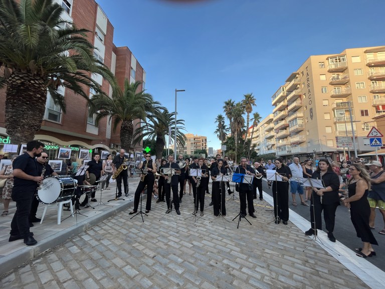 L'actuació de la Banda municipal de música Clau de Vent