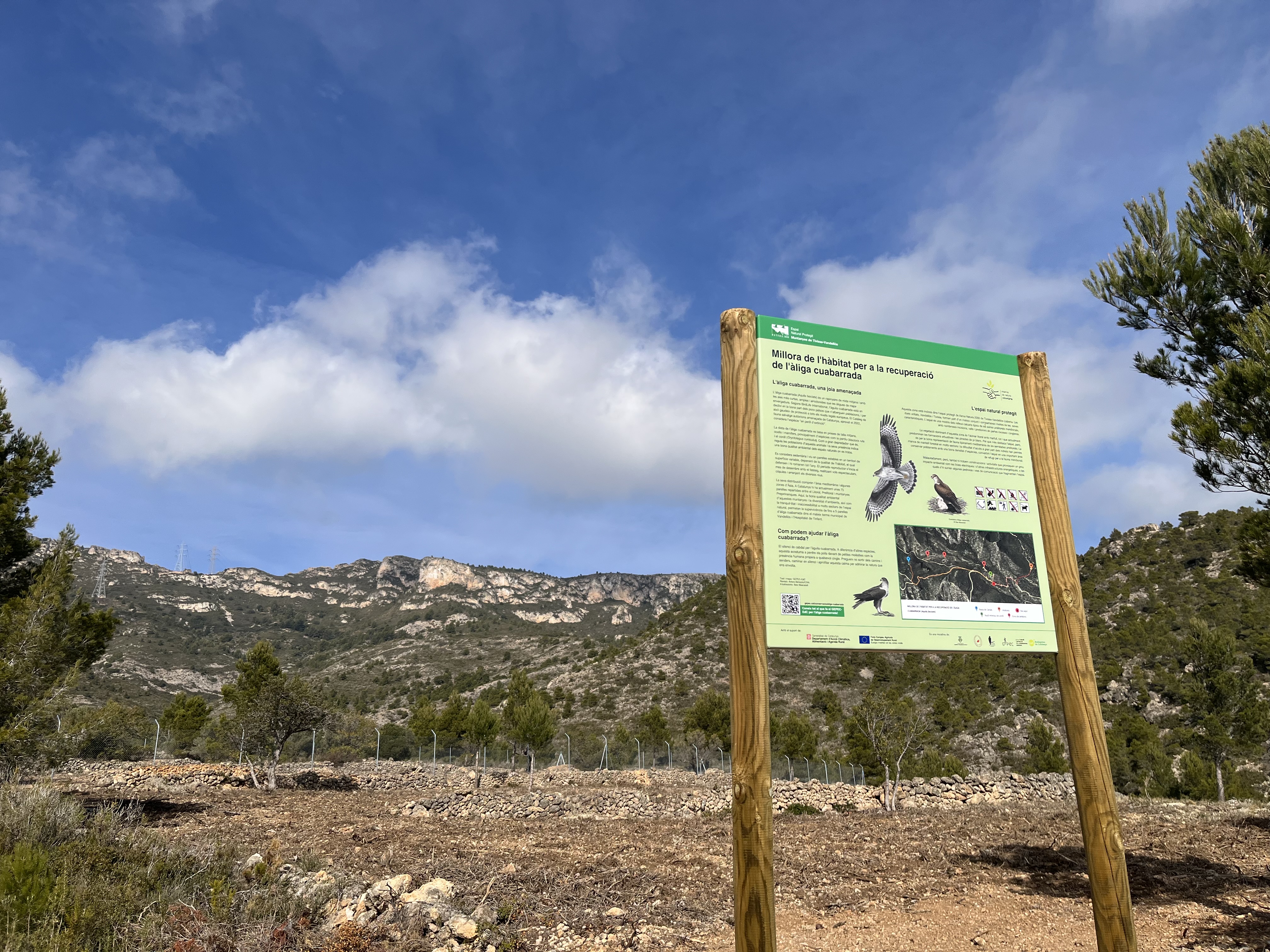 Un dels elements de senyalització que s'han col·locat