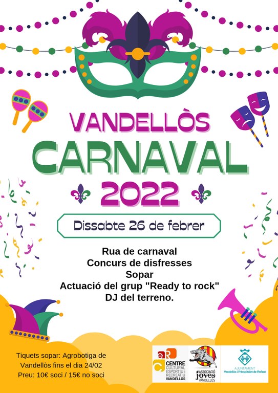 Cartell del Carnaval de Vandellòs