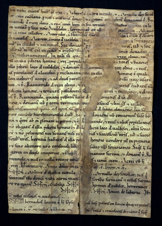 Carta de població de Vandellòs 1191.TIF