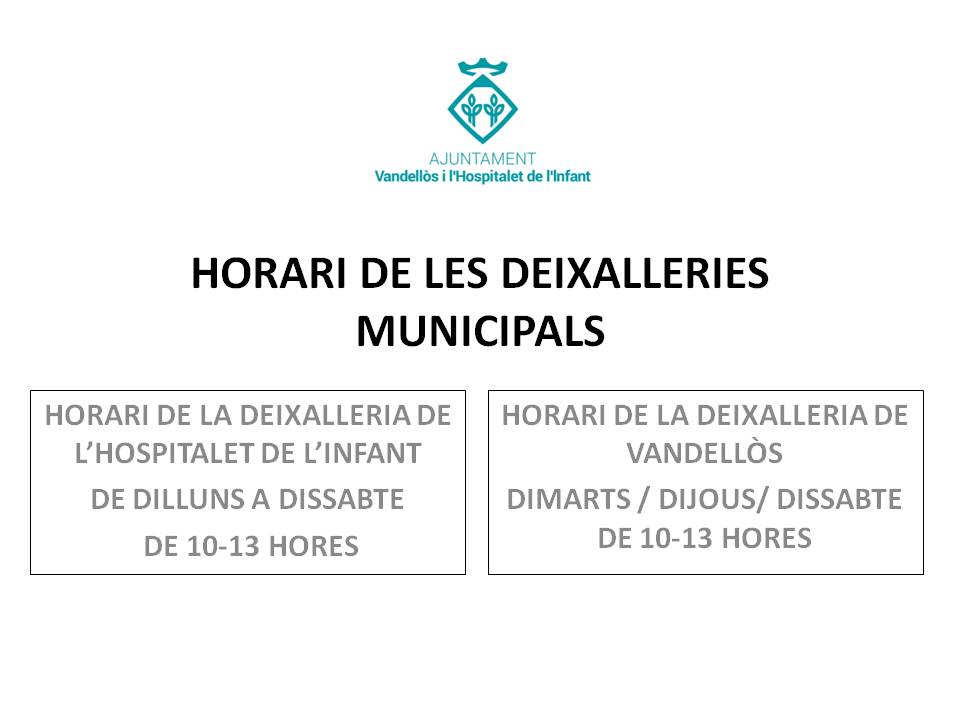 Horari de les deixalleries