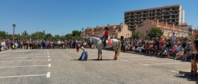 Imatge d'arxiu d'un espectacle eqüestre