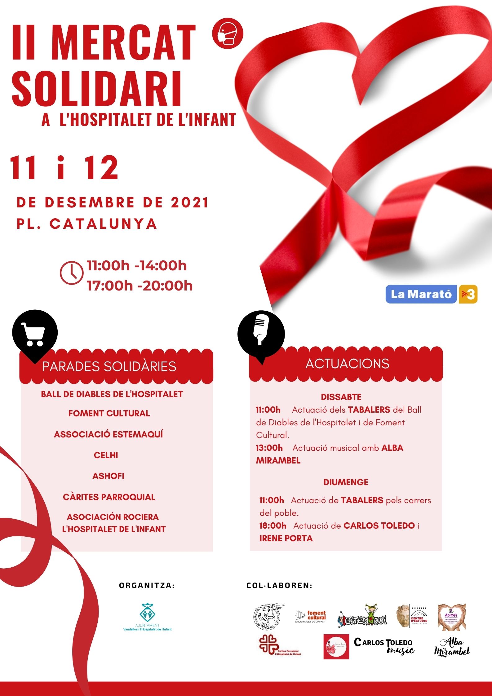 Aquest cap de setmana se celebrarà un mercat solidari a l’Hospitalet de l’Infant