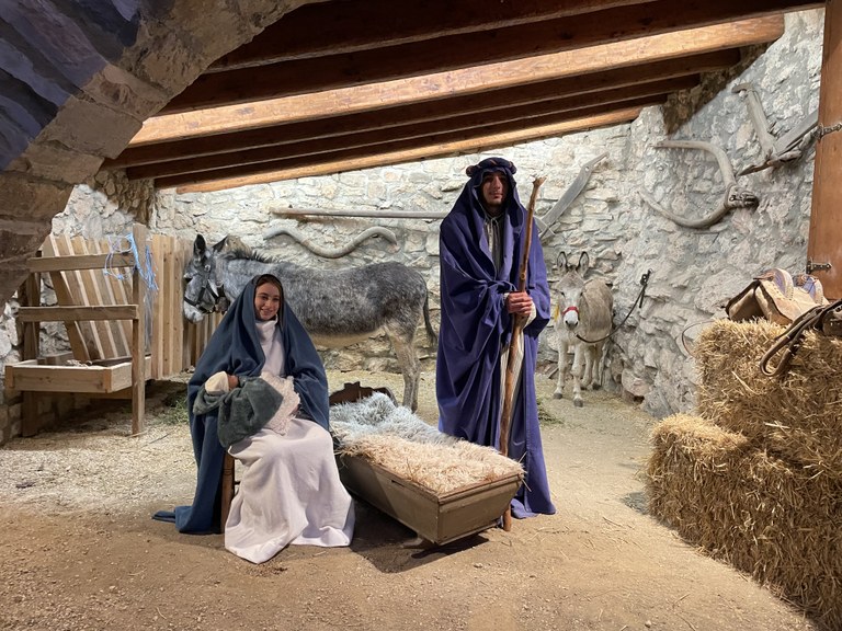 L'escena del naixement del nen Jesús