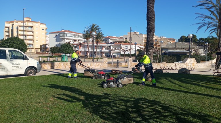 Una altra imatge de treballadors contractats amb el pla d'ocupació de 2024