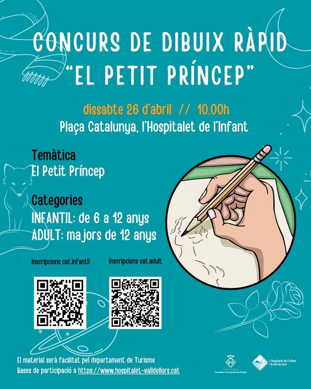 Cartell de concurs de dibuix ràpid