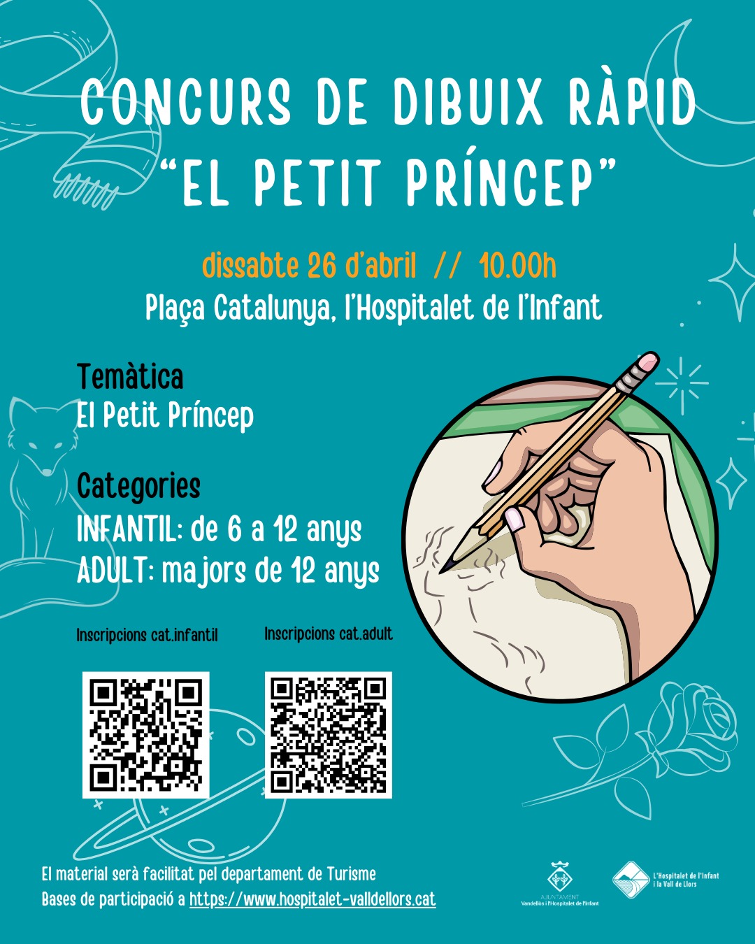 Cartell de concurs de dibuix ràpid