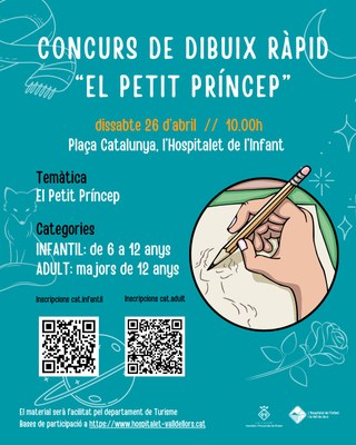 Cartell de concurs de dibuix ràpid