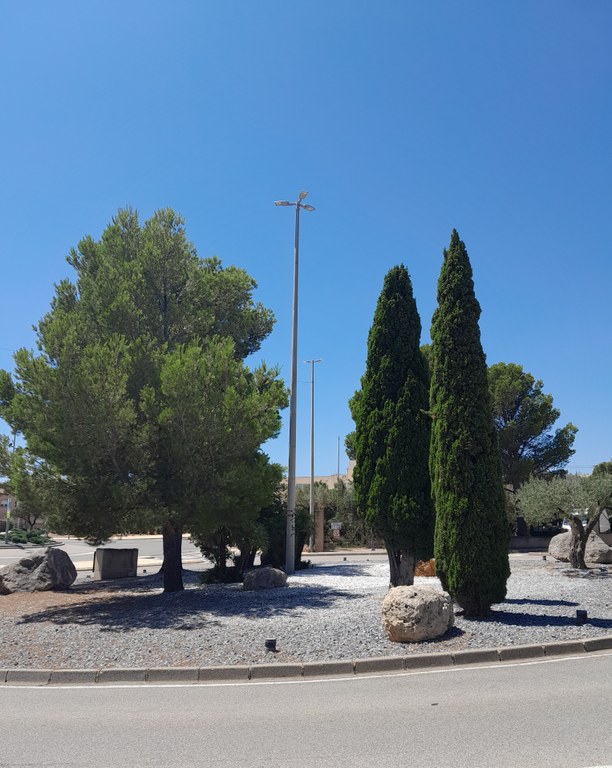 Imatge de les noves lluminàries instal·lades