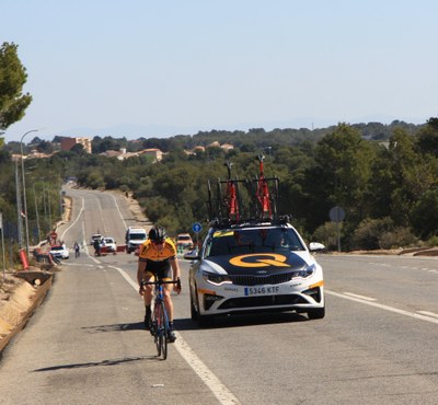 Imatge d'arxiu del Campionat de Catalunya de Contrarellotge disputat a l'Hospitalet de l'Infant l'any 2019