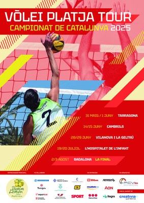 El cartell del Campionat de Catalunya de Vòlei Platja de 2025
