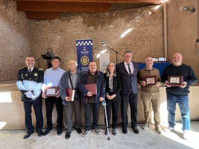 Els agents jubilats que han estat homenatjats