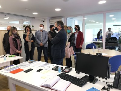 Imatge d'un dels despatxos de la nova seu d'IDETSA