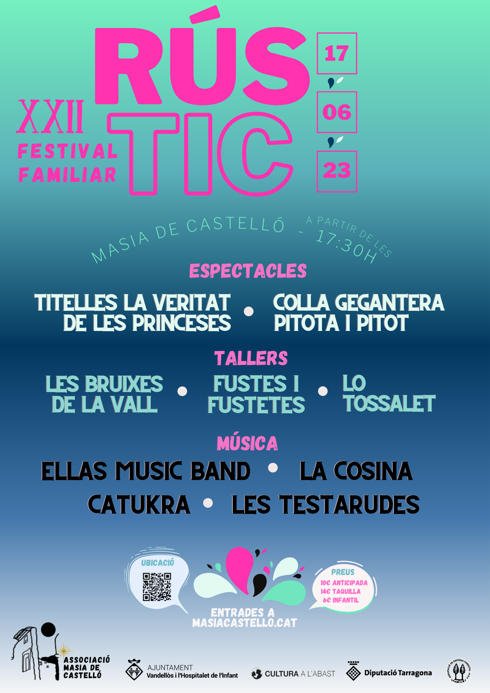 La XXII Rústic Festa se celebrarà aquest dissabte 17 de juny a Castelló