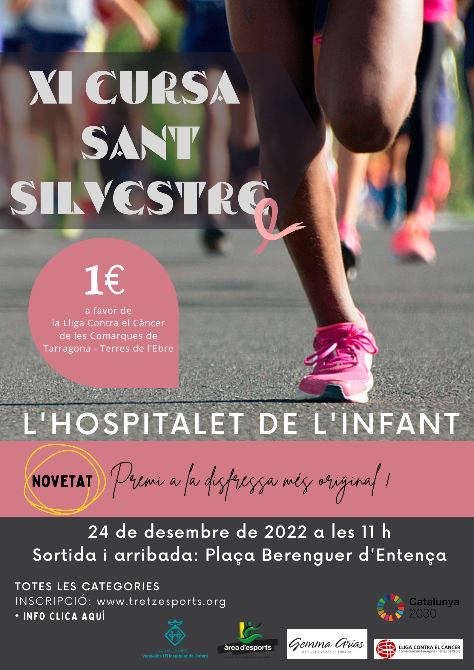 Oberta la inscripció a la Cursa de Sant Silvestre de l’Hospitalet de l’Infant, prevista per al dissabte 24 de desembre
