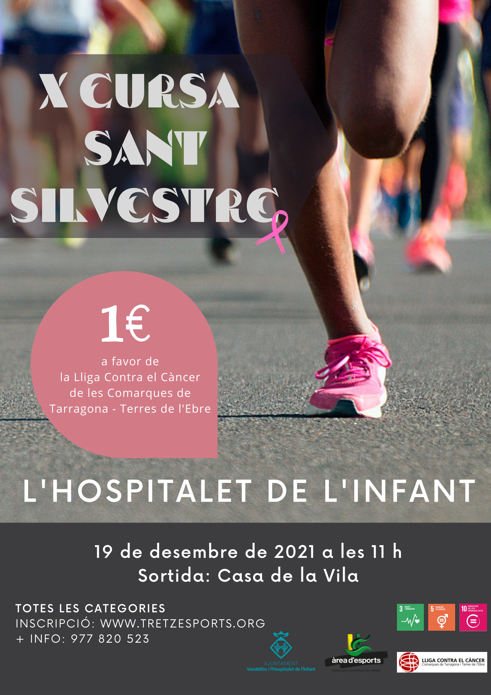 Oberta la inscripció a la X Cursa de Sant Silvestre de l’Hospitalet de l’Infant, prevista per al diumenge 19 de desembre