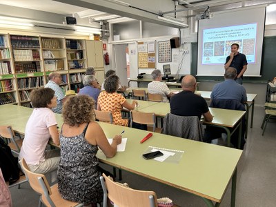 Imatge de les classes del curs de la UNED Sènior del 1r quadrimestre, dedicat als ibers.