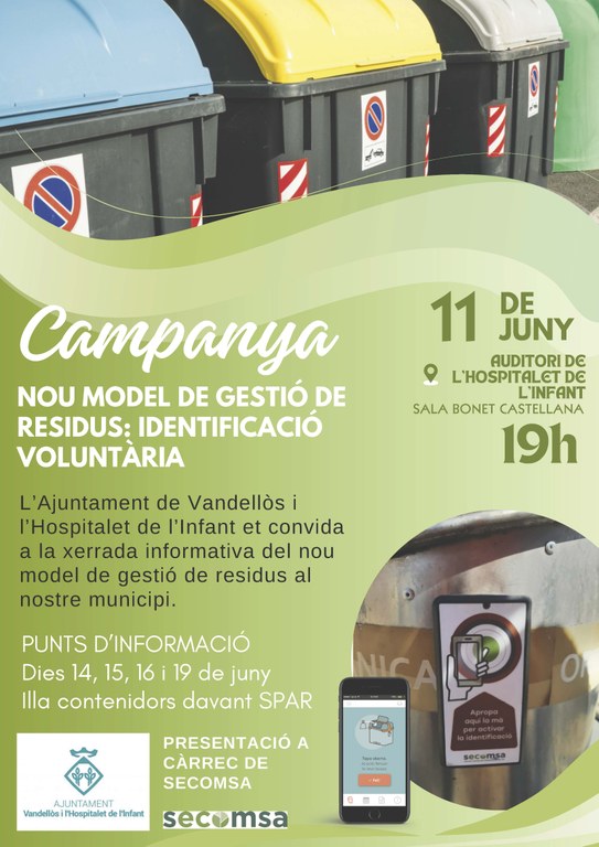 Cartell de la xerrada informativa de l'11 de juny