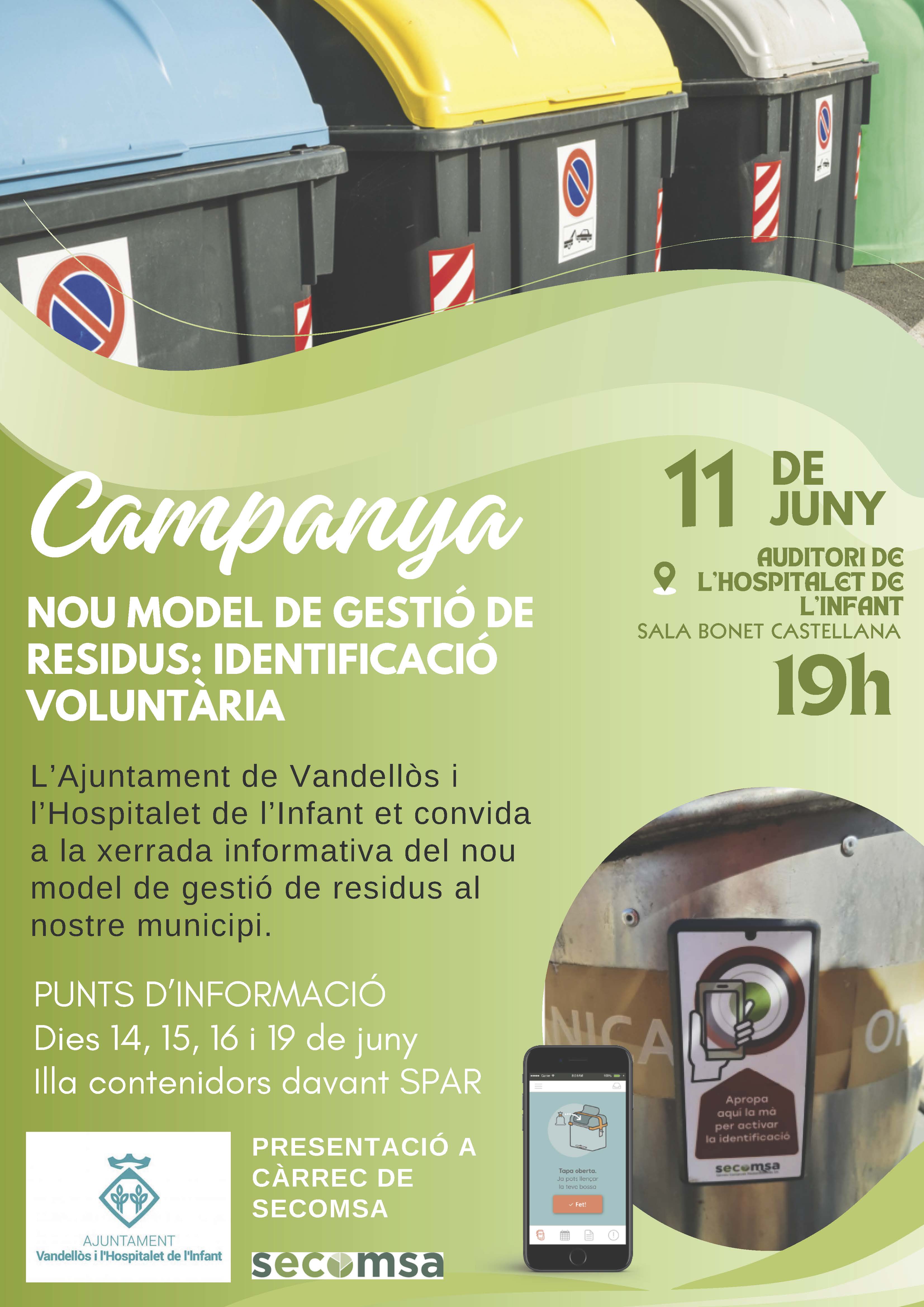 Cartell de la xerrada informativa de l'11 de juny