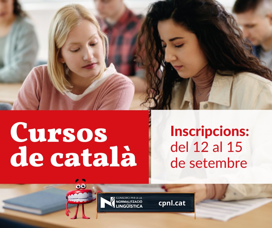 S'inicia la inscripció als nous cursos de català de l’Hospitalet de l’Infant