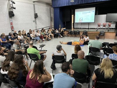 Imatge de la formació impartida al professorat de l'Institut Berenguer d'Entença