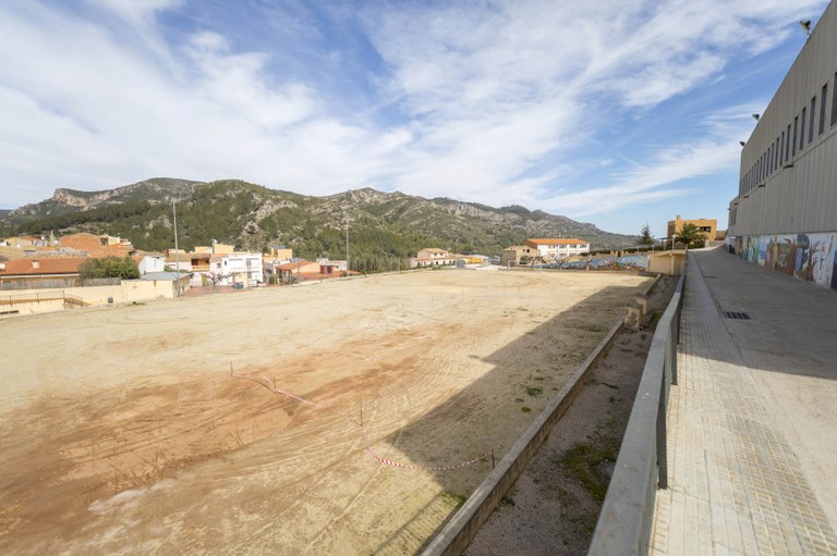 Zona del camp de futbol actual
