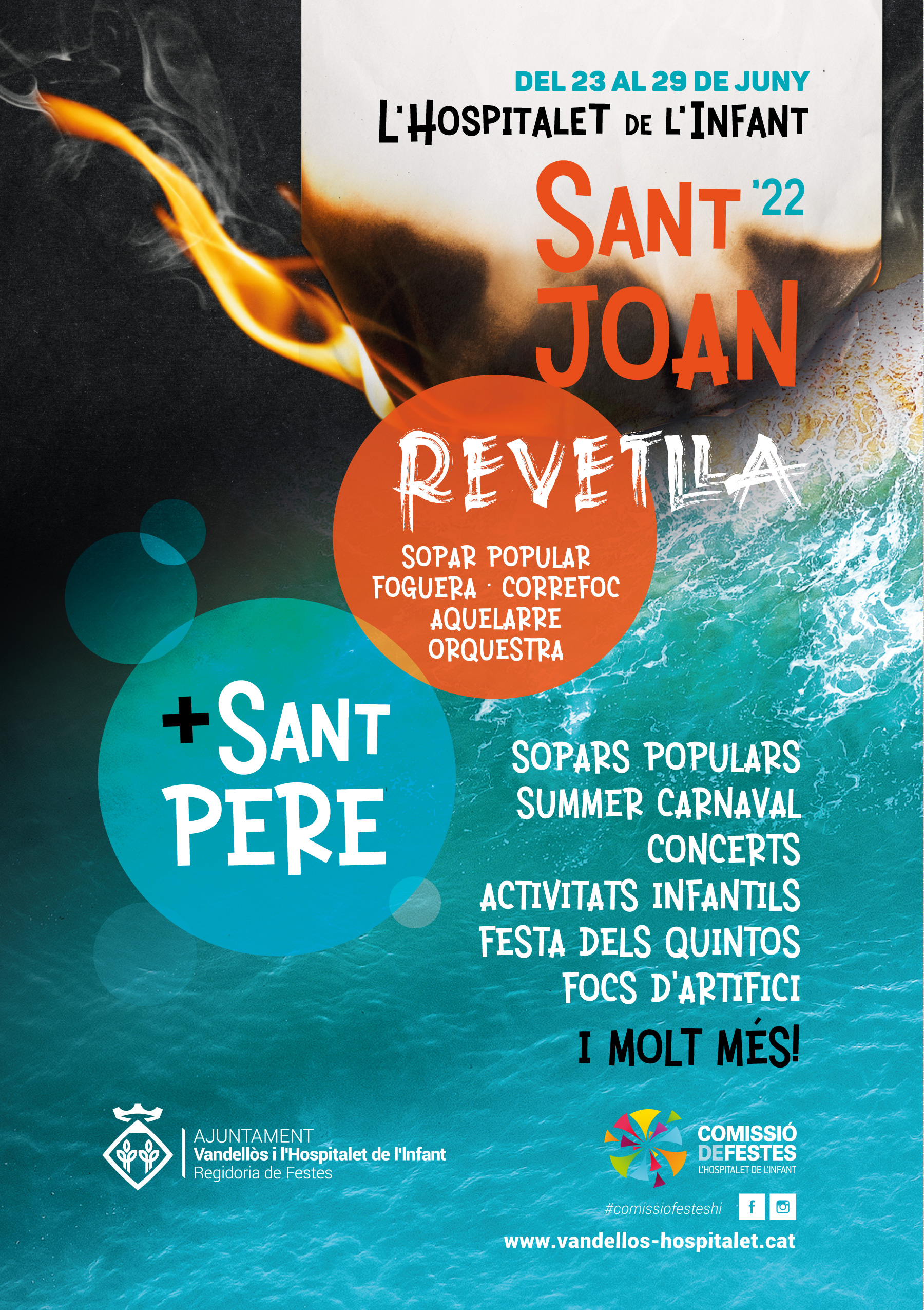 Una trentena d’actes gratuïts, per gaudir de la Festa de Sant Joan i Sant Pere a l’Hospitalet de l’Infant