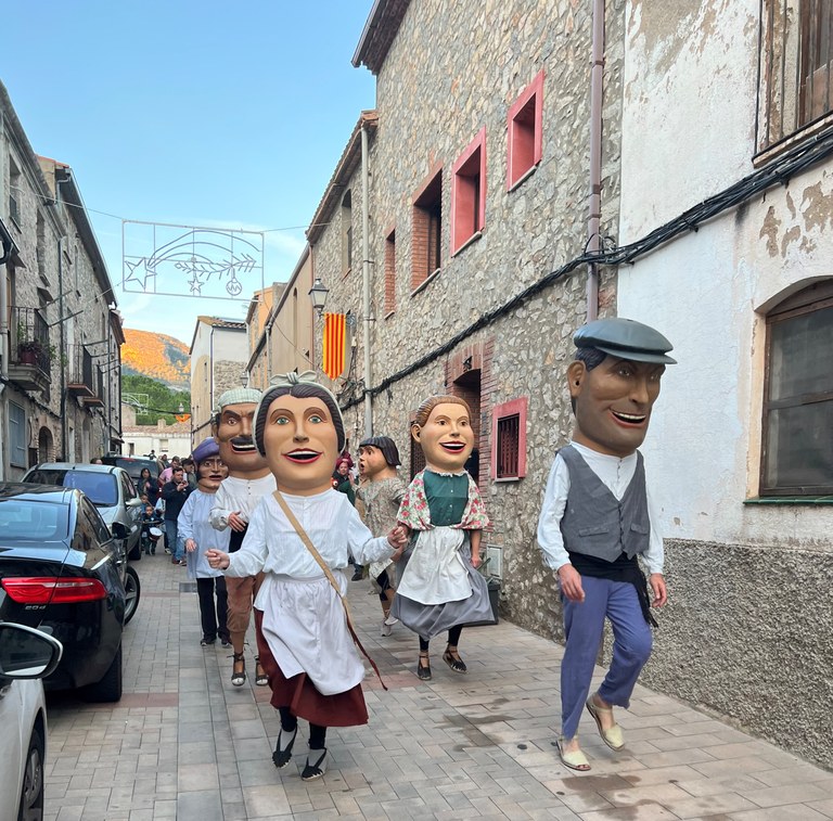 Imatge d'arxiu de la cercavila amb els Capgrossos de l'any 2023