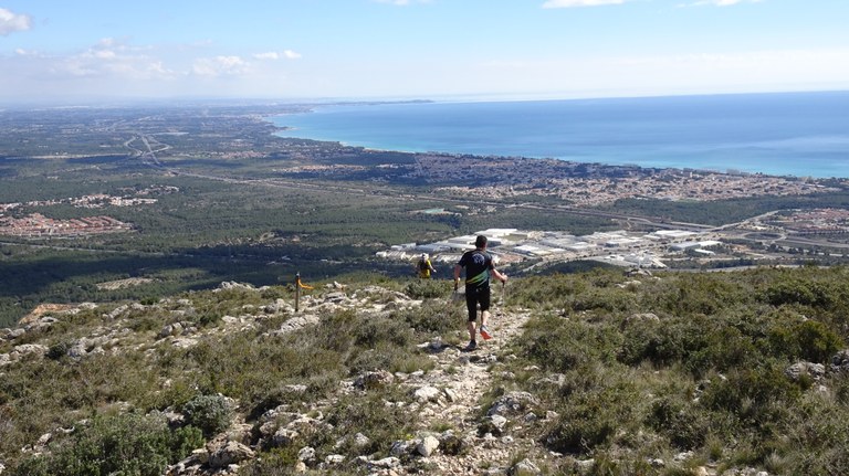 Imatge cedida pel Club Centre Excursionista Serres del Mestral, en què es veu el paisatge del qual van poder gaudir els participants